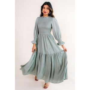 Ivy City Co Sage Green Maxi Dress